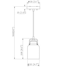 PL0001-1 - 1 Light Single Jar LED Pendant lighting for kitchen island counter