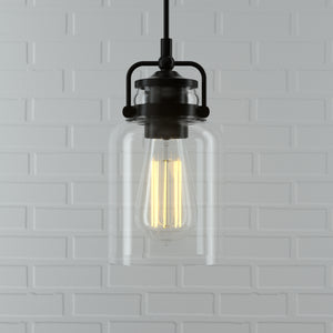 PL0001-1 - 1 Light Single Jar LED Pendant lighting for kitchen island counter