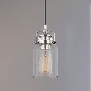 PL0001-1 - 1 Light Single Jar LED Pendant lighting for kitchen island counter