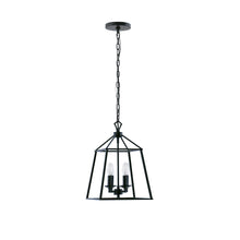 PL0002-4-01 - 4 Lights Geometric Square Pendant Lighting in black for kitchen island