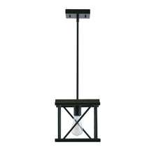 PL0003-1-01 1 Lights Single Square Pendant lighting for kitchen island in Black