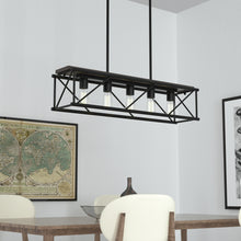 PL0003-5-01 - 5 - Light Kitchen Island pendant lighting Linear in black