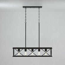 PL0003-5-01 - 5 - Light Kitchen Island pendant lighting Linear in black