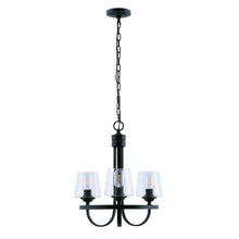 PL0004-3-01 3 - Light Candle Style Wagon Wheel Chandelier