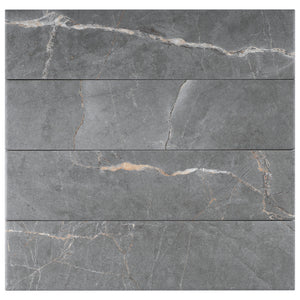 PU-DG-SW Pulpis Dark Grey 3"x13" Subway tile Porcelain Wall and Floor Tile