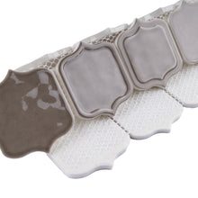 TRECCG-03 Mirabella Light Brown 3" x 4" Recycle Glass Grid Mosaic Tile