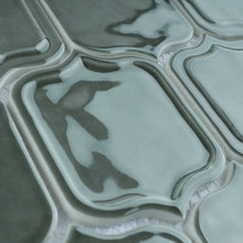 TRECCG-04 Mirabella Green 3" x 4" Recycle Glass Grid Mosaic Tile