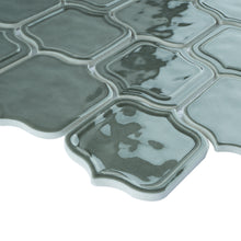 TRECCG-04 Mirabella Green 3" x 4" Recycle Glass Grid Mosaic Tile