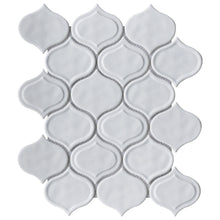 TRECCG-05 Jolanda 3x3 White Grid Recycle Glass Mosaic