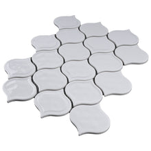 TRECCG-05 Jolanda 3x3 White Grid Recycle Glass Mosaic