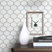 TRECCG-05 Jolanda 3x3 White Grid Recycle Glass Mosaic
