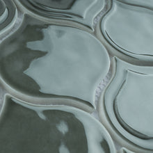 TRECCG-07 Jolanda 3x3 Green Grid Recycle Glass Mosaic
