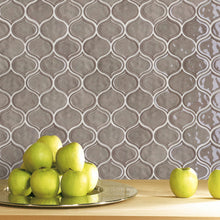 TRECCG-08 Jolanda 3x3 Light Brown Grid Recycle Glass Mosaic