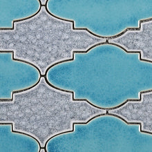 TRPCG-11 Roman Art Blue and Grey Crashed Glass Mosaic Tile