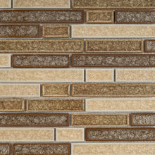 TRPCG-04 Roman Art Brown Small Brick Crashed Glass Mosaic Tile