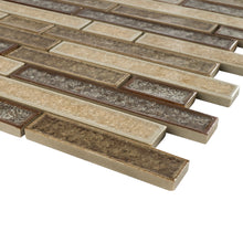 TRPCG-04 Roman Art Brown Small Brick Crashed Glass Mosaic Tile