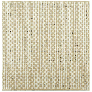 TSBKG-04 Beige and Silver Stone and stainless Steel Mosaic Tile Sheet