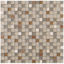 TSDFG-03 5/8 x5/8 Beige mini dot penny square glass mosaic tile Backsplash