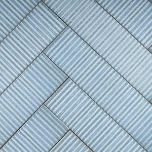 SO-AQSB Soldeu 3" x 12" Light Blue Ceramic Polished Subway Wall Tile