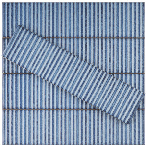 SO-BLSB Soldeu 3" x 12" Aqua Blue Ceramic Polished Subway Wall Tile