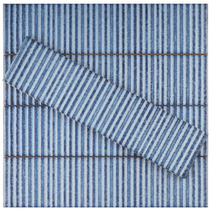 SO-BLSB Soldeu 3" x 12" Aqua Blue Ceramic Polished Subway Wall Tile