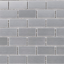 TSSLG-01 1x2 Birck Stainless Steel Mosaic Tile