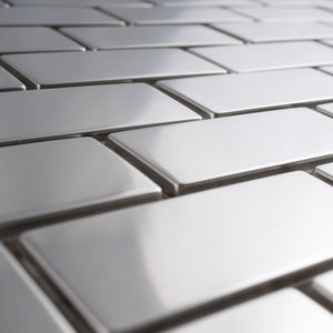 TSSLG-01 1x2 Birck Stainless Steel Mosaic Tile