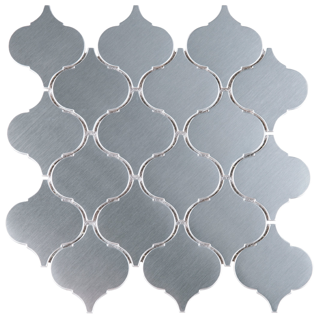TSSLG-04 Stainless Steel Grand Lantern Shaped Arabesque Baroque Mosaic Tile Sheet