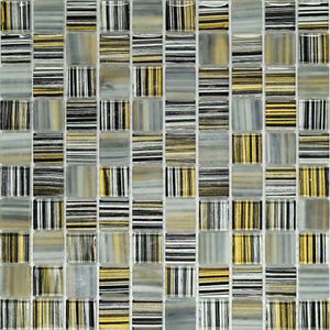 Grey backsplash glass mosaic wall tile