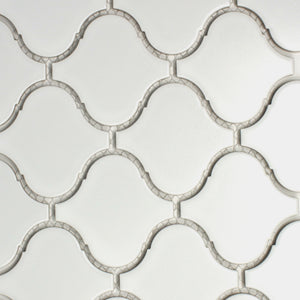 TPMG-05 3" White Lantern Porcelain Mosaic Tile (Matt)