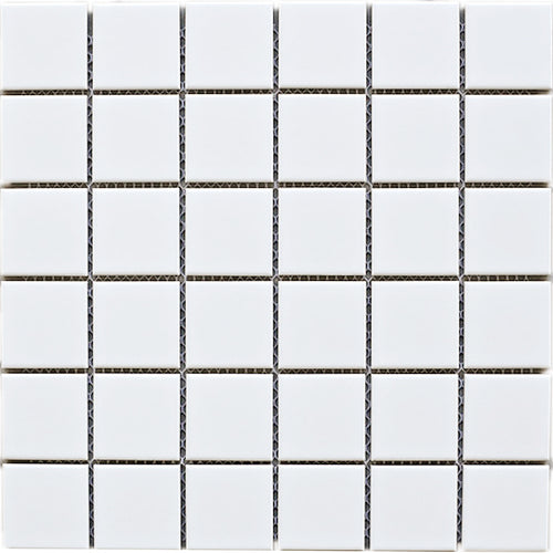 TPMG-08 2x2 White Porcelain Mosaic Tile (Matt)