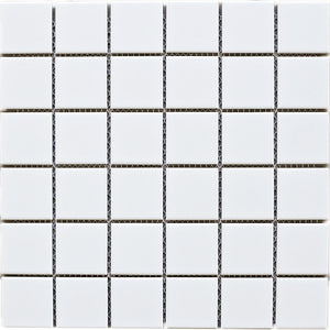 TPMG-08 2x2 White Porcelain Mosaic Tile (Matt)