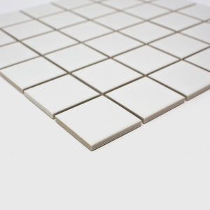 TPMG-08 2x2 White Porcelain Mosaic Tile (Matt)