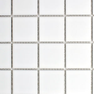 TPMG-08 2x2 White Porcelain Mosaic Tile (Matt)