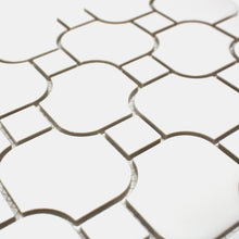 TPMG-17 White Pinwheel Porcelain Mosaic Tile (matt)
