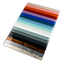 THCG-02 Beige glass liner trim wall tile 1"x12", 1/2"x12"