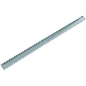 TCLING-05 Light grey glass pencil liner trim wall tile 1"x12", 1/2"x12"