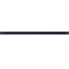 THCG-10 Dark grey glass pencil liner trim wall tile 1"x12", 1/2"x12"