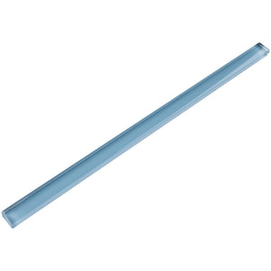 THCG-12 Baby Blue glass pencil liner trim wall tile 1"x12", 1/2"x12"