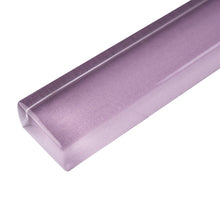 TCLING-13 Purple Glass Pencil Liner Trim Wall Tile Border 1"x12", 1/2"x12"