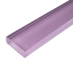 TCLING-13 Purple Glass Pencil Liner Trim Wall Tile Border 1"x12", 1/2"x12"