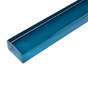 TCLING-15 Turquoise Glass Pencil Liner Trim Wall Tile Border 1"x12", 1/2"x12" TILE GENERATION