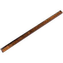 TCLING-16 Amber Brown Glass Pencil Liner Trim Wall Tile Border 1"x12", 1/2"x12" TILE GENERATION