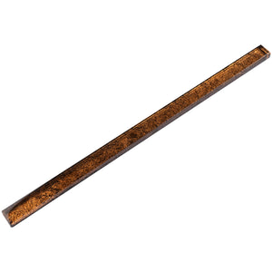 TCLING-16 Amber Brown Glass Pencil Liner Trim Wall Tile Border 1"x12", 1/2"x12" TILE GENERATION