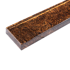 TCLING-16 Amber Brown Glass Pencil Liner Trim Wall Tile Border 1"x12", 1/2"x12" TILE GENERATION
