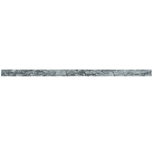 TCLING-17 Silver Grey Glass Pencil Liner Trim Wall Tile Border 1"x12", 1/2"x12" TILE GENERATION