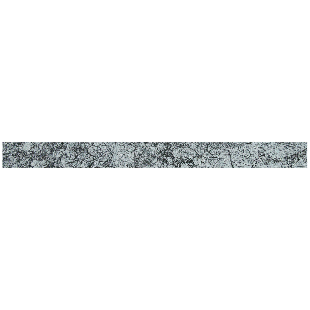 TCLING-17 Silver Grey Glass Pencil Liner Trim Wall Tile Border 1