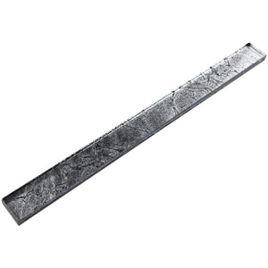 TCLING-17 Silver Grey Glass Pencil Liner Trim Wall Tile Border 1"x12", 1/2"x12" TILE GENERATION