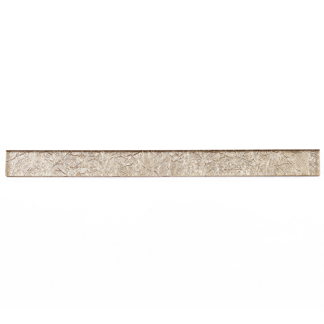 TCLING-18 Gold Foil Glass Pencil Liner Trim Wall Tile Border 1