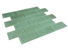 THEG-16 Green 2x4 Subway Tile Glass Mosaic Backsplash Wall Tile